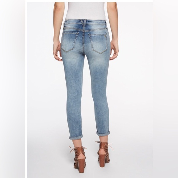 Jessica simpson bloom baby high rise forever rolled‎ ankle jeans size 8/29 new - Picture 1 of 1